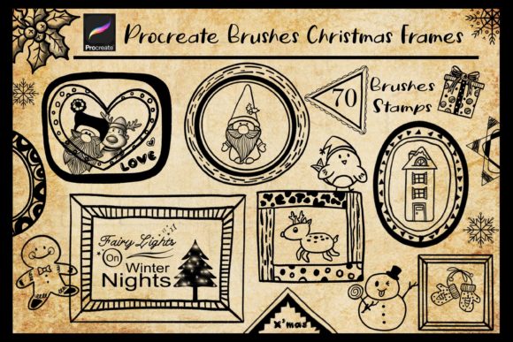 Download Procreate Brushes Christmas Frames - Premium Resources