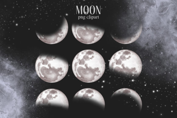 Download Moon Phases Clipart - Moon phases Collection