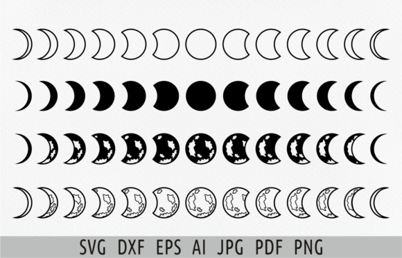 Download Lunar Phases Moon Phases Svg Celestial - Moon phases Collection
