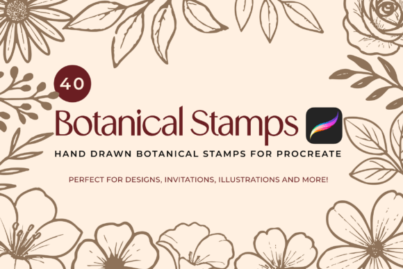 Download Hand-Drawn Botanical Procreate Brushes - Botanical procreate brushes Collection