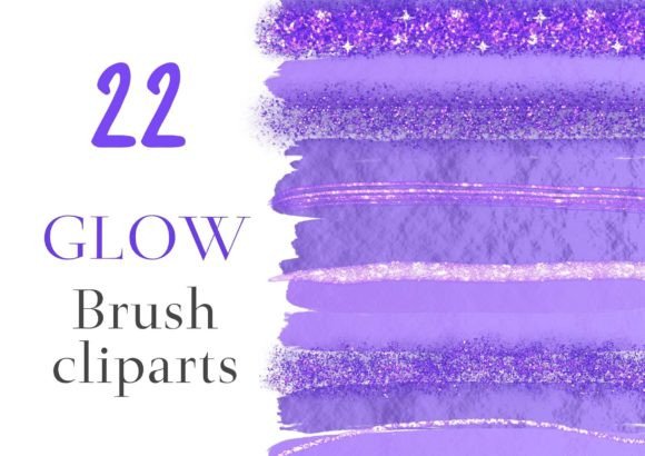 Download Purple Metallic Brush Strokes Cliparts - Metallic brush Collection