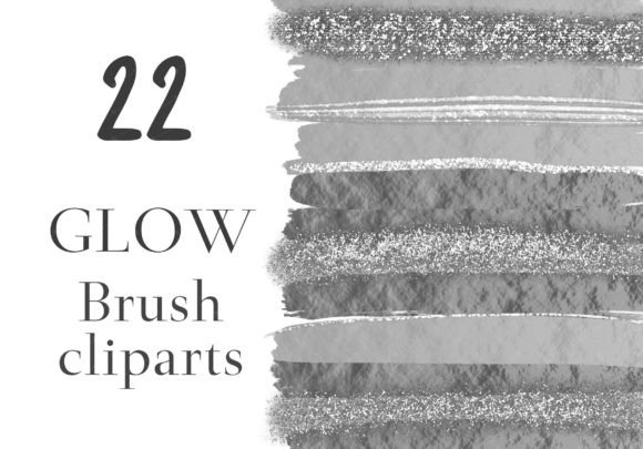 Download Silver Metallic Brush Strokes Cliparts - Metallic brush Collection